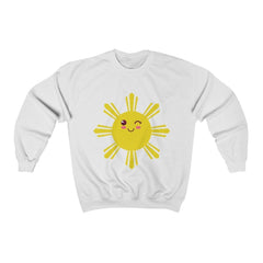 Cute Winking Filipino Sun -  Crewneck Sweatshirt - Unisex