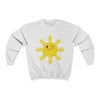 Image of Cute Winking Filipino Sun - Crewneck Sweatshirt - Unisex Sweatshirt S White 