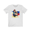 Image of Filipina Flex, Philippines Flag T-shirt - Unisex T-Shirt White L 