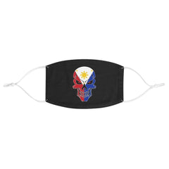 Filipino Flag & Skull Face Mask Accessories One size 