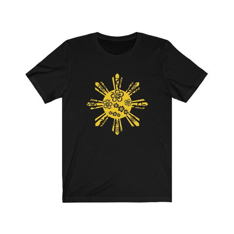 Hibiscus Philippines Sun - Filipino T-shirt - Unisex T-Shirt Solid Black Blend L 