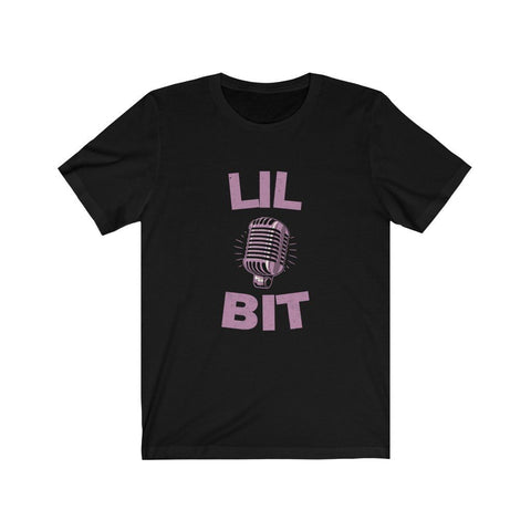 Lil Bit "Drop The Mic" T-shirt - Unisex T-Shirt Solid Black Blend XS 