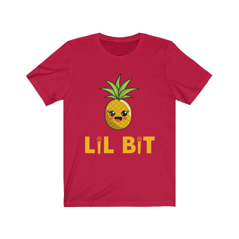 Lil Bit Pineapple T-shirt - Unisex T-Shirt Red L 