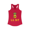 Image of Lil Bit Pineapple - Women's Ideal Racerback Tank Tank Top Solid Red S 