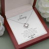 Image of Love Knot Necklace w/"Always Remember" Message Card - To My Nanay, From Your Anak Jewelry Mahogany Style Luxury Box (w/LED) 