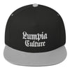 Image of Lumpia Culture™ Alternate - Embroidered Snapback Hat Black/ Grey 
