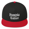 Image of Lumpia Culture™ Alternate - Embroidered Snapback Hat Black/ Red 