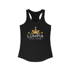 Lumpia Culture™ Women's Racerback Tank Tank Top Solid Black L 