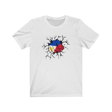 Philippines Flag Punch - Filipino T-shirt T-Shirt White L 