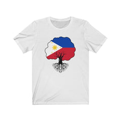 Philippines Flag "Roots" - Filipino T-Shirt - Unisex T-Shirt White XL 