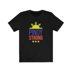Pinoy Strong - Filipino T-shirt - Unisex T-Shirt Solid Black Blend XS 