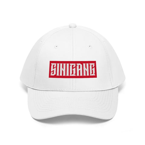 "Sinigang" Filipino Unisex Twill - Embroidered Dad Hat Hats White One size 