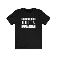 Straight Outta Lumpia - Funny Filipino T-shirt - Unisex T-Shirt Black L 