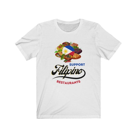 Support Filipino Restaurants - T-shirt - Unisex T-Shirt White L 