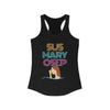 Image of Sus Mary Osep - Women's Racerback Tank Tank Top Solid Black 2XL 