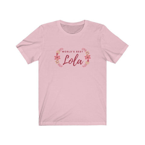 "World's Best Lola" T-shirt - Unisex T-Shirt Pink M 