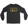 Image of World's Best Lolo - Long Sleeve TEe T-shirt Gildan Long Sleeve Tee Black S