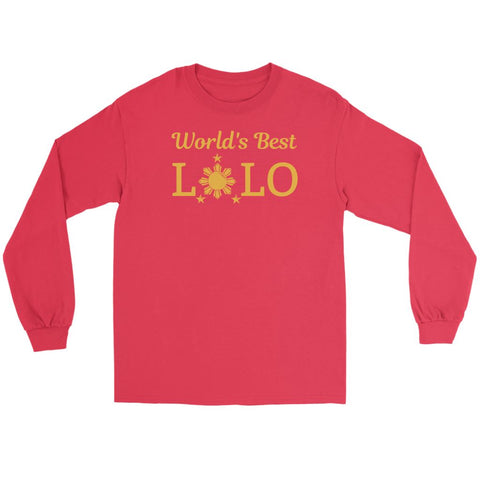 World's Best Lolo - Long Sleeve TEe T-shirt Gildan Long Sleeve Tee Red S