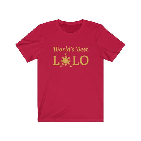 World's Greatest Lolo - Funny Filipino T-shirt - Unisex T-Shirt Red S 