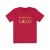 Image of World's Greatest Lolo - Funny Filipino T-shirt - Unisex T-Shirt Red S 