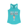 Image of You Had Me At Halo-Halo - Women's Racerback Tank Tank Top Solid Tahiti Blue L 